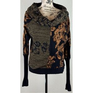 Free People Women's Botanical Off the Shoulder Pullover Sweater , size XS